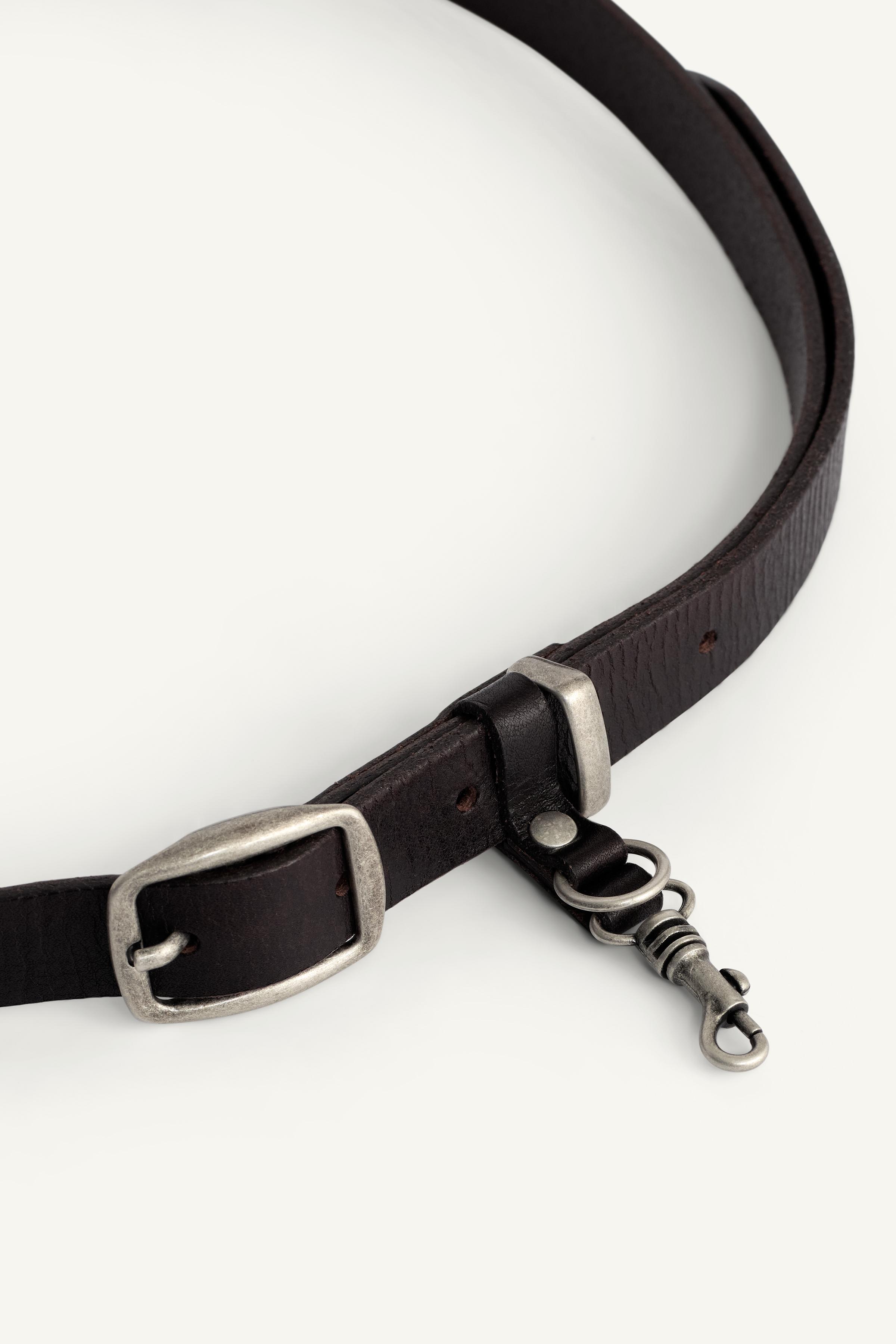 LEATHER CARABINER BELT